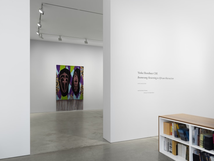 Installation view,&nbsp;Yinka Shonibare CBE: Boomerang: Returning to African Abstraction,&nbsp;James Cohan, 48 Walker Street, NY, October 26 - December 22, 2023.