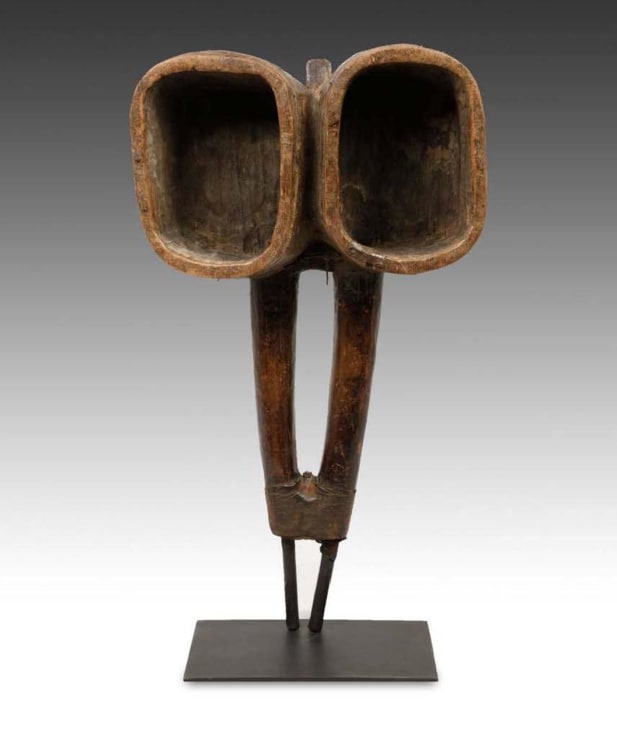 , UNKNOWN (LIBERIAN)&nbsp;Blacksmith&#039;s bellows,&nbsp;20th century Carved wood&nbsp;18 1/2 x 7 1/2 x 34 3/16 in. (47 x 19.1 x 86.8 cm)
