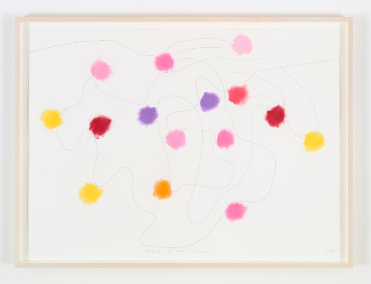 Image of SPENCER FINCH's Following a bee (Zinnias), 2016