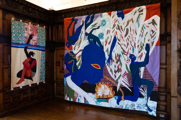 Installation view, Christopher Myers,&nbsp;Rotherwas Project 5: The Red Plague Rid You for Learning Me Your Language,&nbsp;Mead Art Museum, Amherst College, Amherst, MA, September 10, 2019 - March 15, 2020