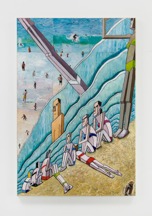 Image of MERNET LARSEN's painting titled The Bathers (after C&eacute;zanne), 2023