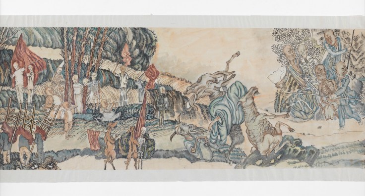 Detail of YUN-FEI JI's The Village and its Ghosts, 2014