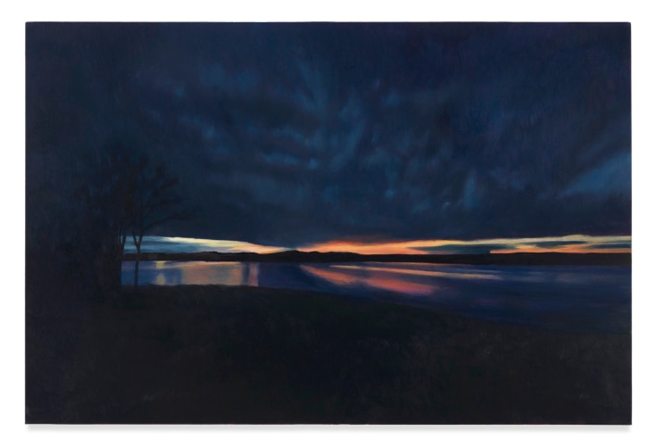 APRIL GORNIK, Blue Horizon, 2020, Oil on canvas, 24 x 36 inches, 61 x 91.4 cm, (MMG#32157)