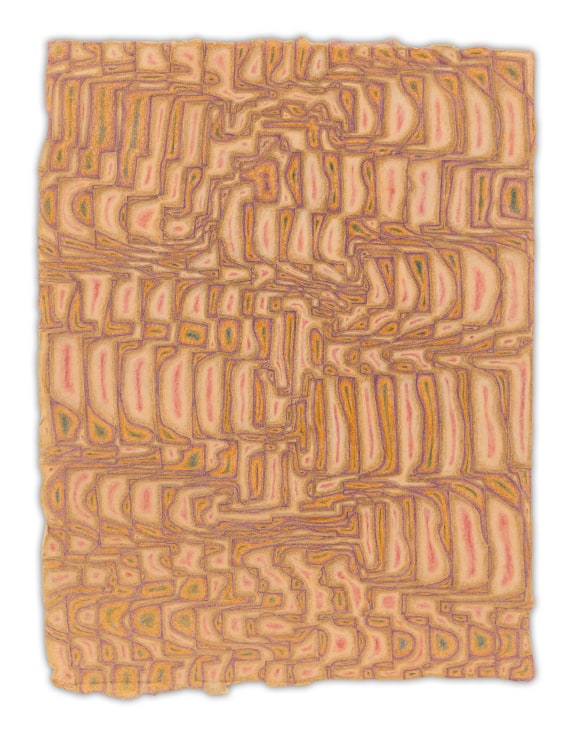 Tendinae, 2022, Colored pencil on paper, 9 1/2 x 7 inches,&nbsp;24.1 x 17.8 cm, MMG#34974
