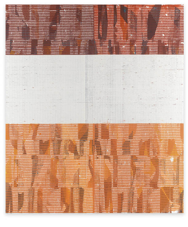 Aggregate 7 (autumn), 2023, Oil and acylic on canvas over panel, 70&nbsp; x 60 inches, 177.8 x 152.4 cm,&nbsp;MMG#35022