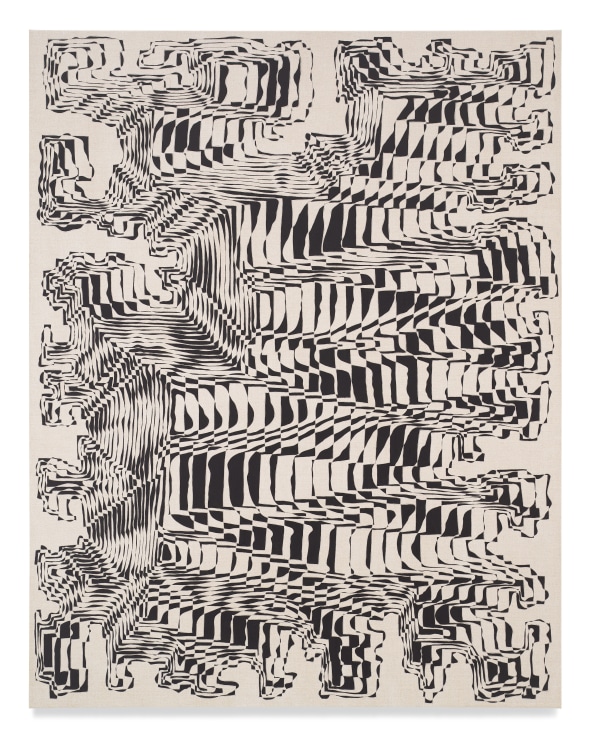 Resselgenator, 2019, Acrylic and watercolor pencil on linen, 75 x 59 1/16 inches, 190.5 x 150 cm, MMG#33974
