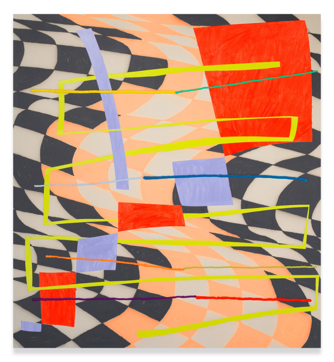 Trudy Benson, Upward Descent, 2021, Acrylic and oil on canvas, 66 x 61 inches, 167.6 x 154.9 cm