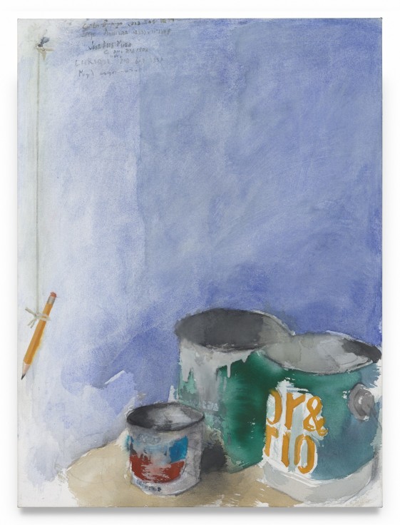 John Sonsini,&nbsp;Still Life #13, 2024, Watercolor on canvas panel, 40 x 30 inches, 101.6 x 76.2 cm, MMG#37323