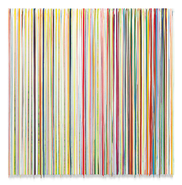 THEDEVILSGOTMYNUMBER, 2018, Epoxy resin and pigments on wood, 72 x 72 inches,&nbsp;182.9 x 182.9 cm,&nbsp;MMG#30519