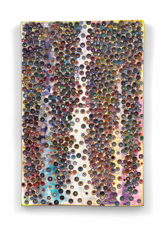 Markus Linnenbrink, AGAINCOMESTHERISINGOFTHESUN, 2024, Epoxy resin and pigments on wood, 72 x 48 inches, 182.9 x 121.9 cm, MMG#37124