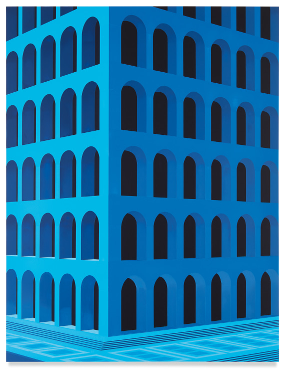 City Square at 4 am (Palazzo della Civilt&agrave; Italiana, Large Version), 2020,&nbsp;Acrylic on dibond,&nbsp;61 1/2 x 47 1/4 inches,&nbsp;156 x 120 cm,&nbsp;MMG#32186
