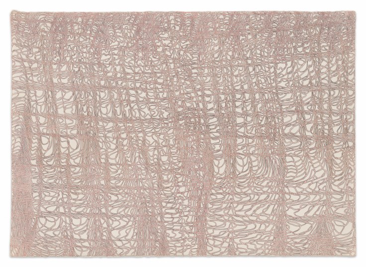 Spoolstrata, 2023, Graphite on paper, 22 3/8 x 31 1/16 inches, 56.8 x 78.9 cm,