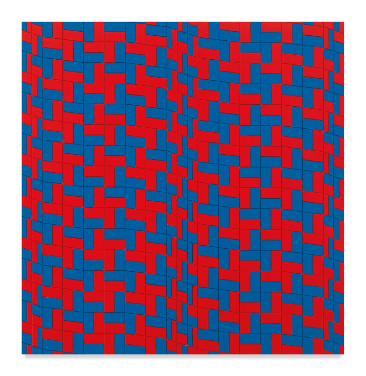 Untitled (0115), 2015, Acrylic latex paint on cnc milled mdf panel, 48 x 46 1/2 inches, 121.9 x 118.1 cm, (MMG#34983)