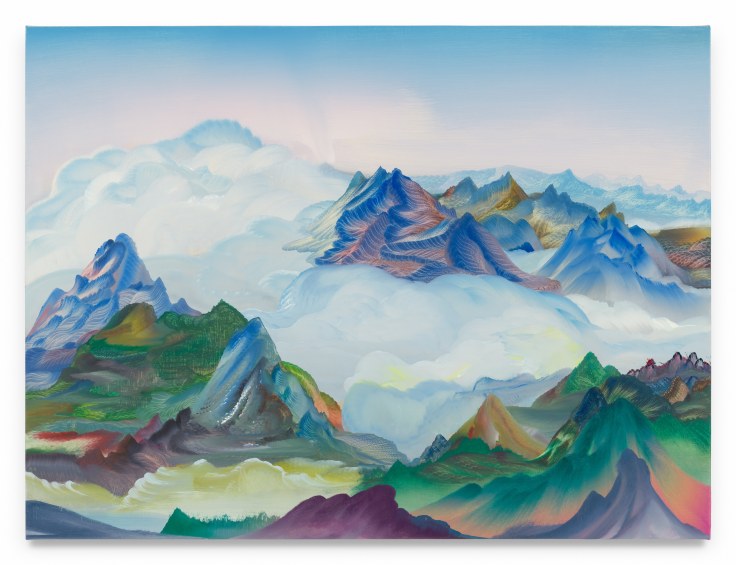 Resting Mountains, 2023, Oil on linen, 24 x 32 inches, 61 x 81.3 cm,&nbsp;MMG#36833