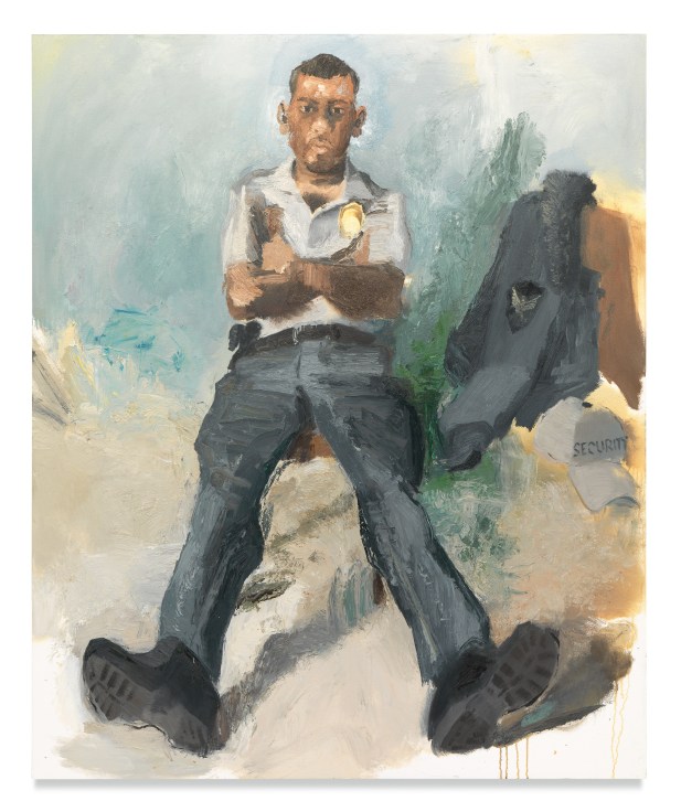 John Sonsini, Roger, 2014/2019, Oil on canvas, 72 x 60 inches, 182.9 x 152.4 cm