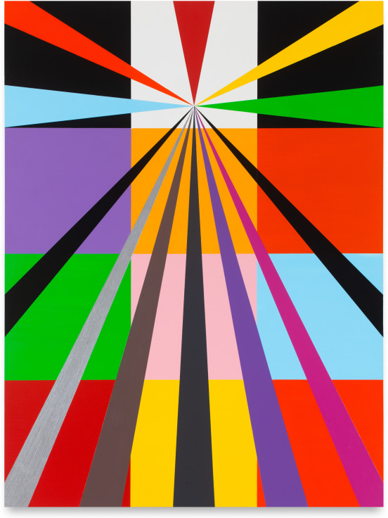 Untitled (North Star II), 2021, Acrylic paint on wood, 48 x 36 inches, 121.9 x 91.4 cm, MMG#33444