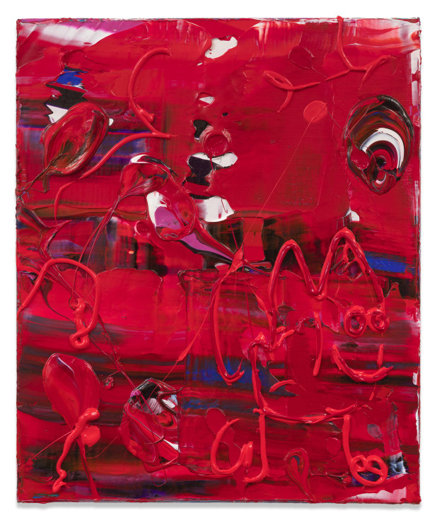 Michael Reafsnyder,&nbsp;Red Dude, 2018,&nbsp;Acrylic on linen,&nbsp;18 x 15 inches,&nbsp;45.7 x 38.1 cm,&nbsp;MMG#30017