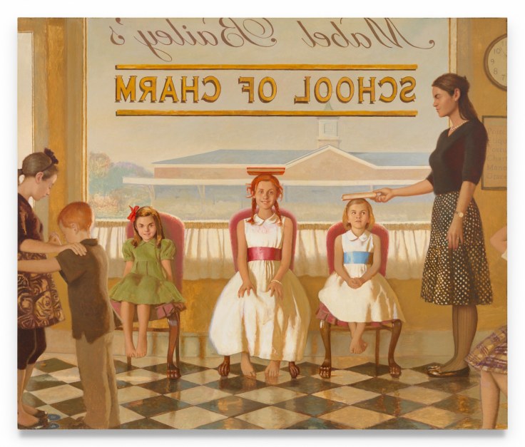 School of Charm, 2010, Oil on linen, 76 x 90 inches, 193 x 228.6 cm, MMG#36842