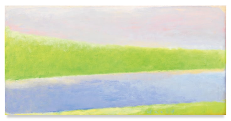 River (2 squares format), 1994, Oil on canvas, 16 x 32 inches, 40.6 x 81.3 cm, MMG#8385