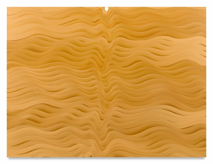 Trespasser no. 4, 2025, Oil on linen over shaped stretcher, 72 x 96 inches, 182.9 x 243.8 cm, MMG#38005