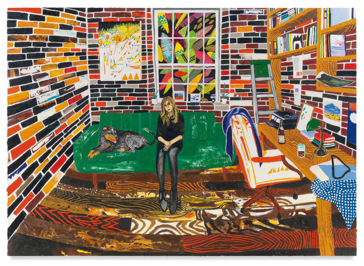 Julia and Slug, 2019, Oil on canvas, 60 x 84 inches, 152.4 x 213.4 cm, MMG#31945