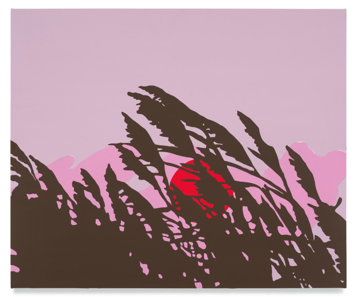 Wheat &amp;amp; Sun, 2021, Acrylic on canvas, 20 x 24 inches, 50.8 x 61 cm, MMG#33474