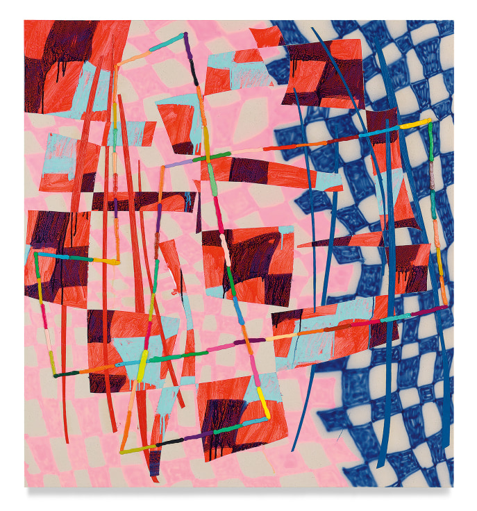 Trudy Benson,&nbsp;Skylla, 2021, Acrylic and oil on canvas, 47 x 43 inches, 119.4 x 109.2 cm