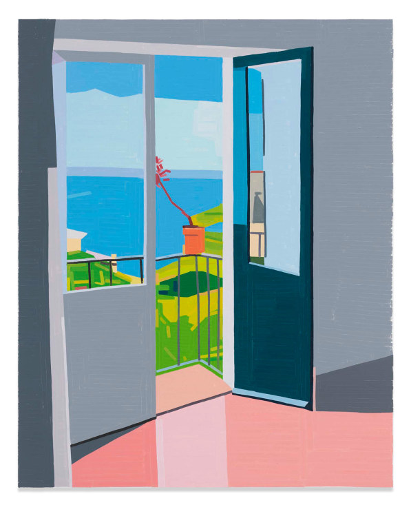 Salina Balcony, 2019,&nbsp;Oil on canvas,&nbsp;59 x 47 1/4 inches,&nbsp;150 x 120 cm,&nbsp;MMG#31536