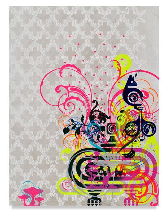 Ryan McGinness,&nbsp;Nobody Likes a Tourist, 2022, Acrylic on wood, 24 x 18 inches, 61 x 45.7 cm,&nbsp;MMG#35060