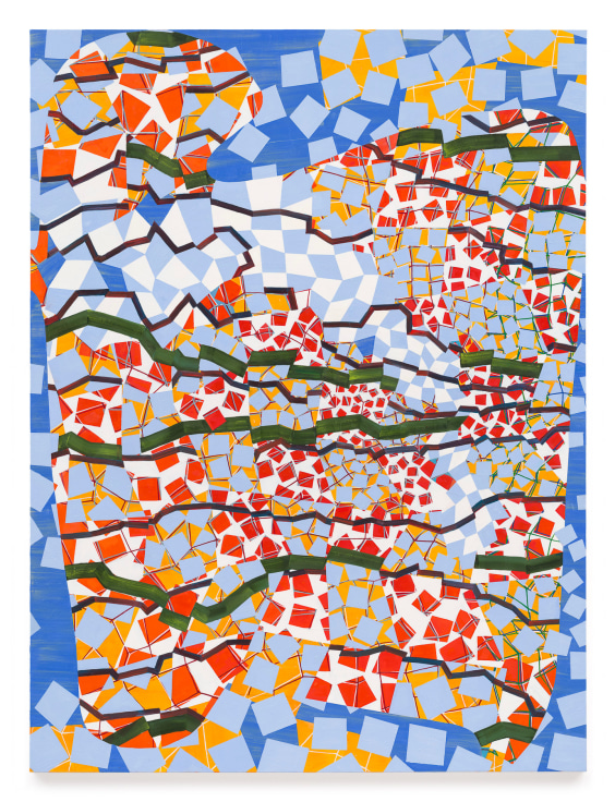 Transient Reticulation, 2025, Oil on canvas, 80 x 60 inches, 203.2 x 152.4 cm, MMG#37997