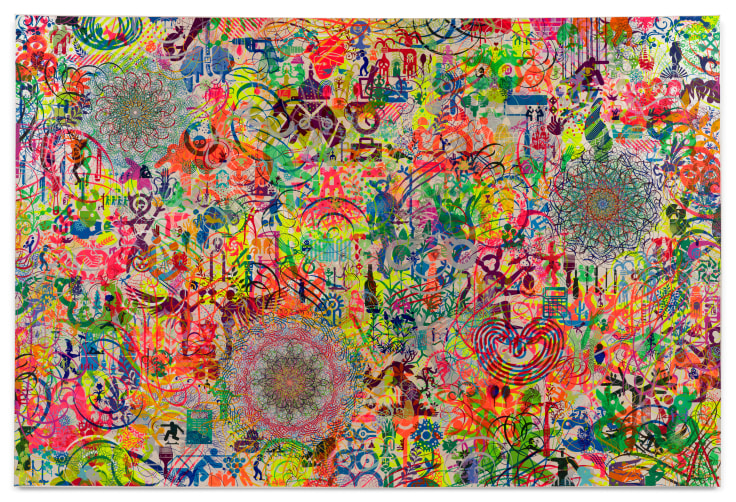 The Lazy Logic of Ignava Ratio, 2009, Acrylic on canvas, 96 x 144 1/2 inches, 243.8 x 367 cm, MMG#35530