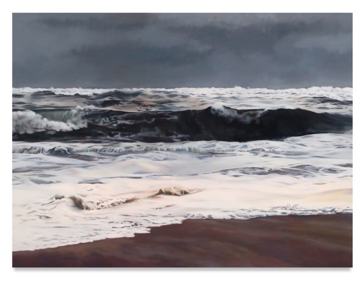Storm, Light, Ocean, 2014, Oil on linen, 74 x 98.5 inches, 188 x 250.2 cm, MMG#30408