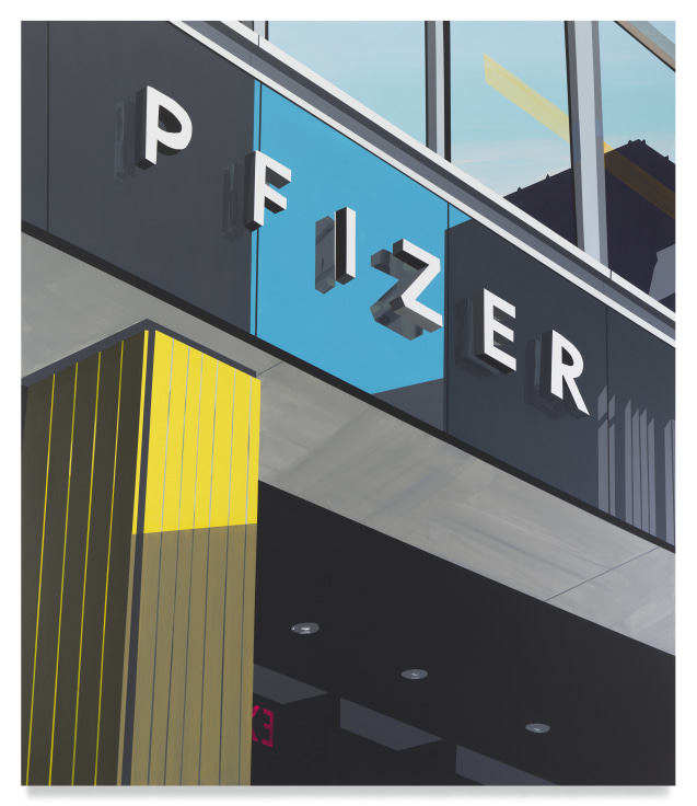 Pfizer, 2021, Acrylic on canvas, 70 x 60 inches, 177.8 x 152.4 cm, MMG#33952