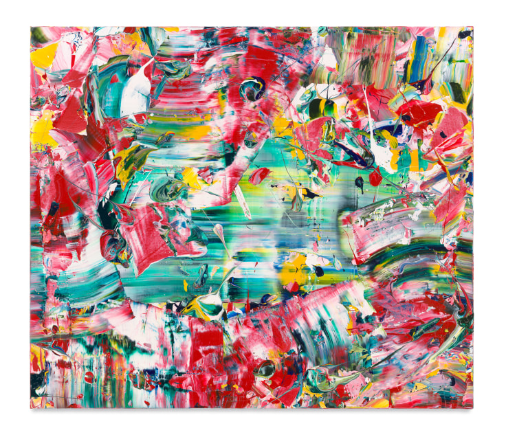 Michael Reafsnyder,&nbsp;Firecracker, 2021, Acrylic on linen, 52 x 60 inches, 132.1 x 152.4 cm, MMG#33997