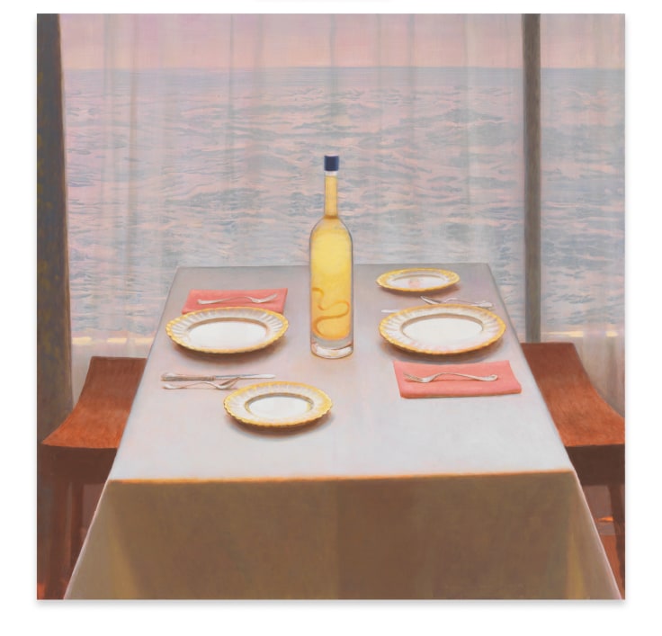 Limoncello, 2021, Oil on linen, 48 x 48 inches, 121.9 x 121.9 cm, MMG#34004