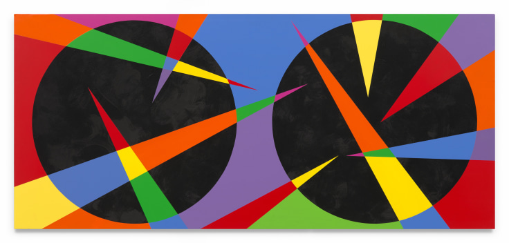 Untitled (Travelers), 2024, Acrylic paint on wood, 36 x 80 inches, 91.4 x 203.2 cm,&nbsp;MMG#36973