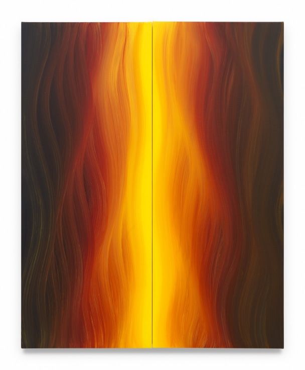 Beam Me Up No 3 (Small) (Diptych), 2022, Oil on canvas on wood, 30 x 24 inches,&nbsp;MMG#37239