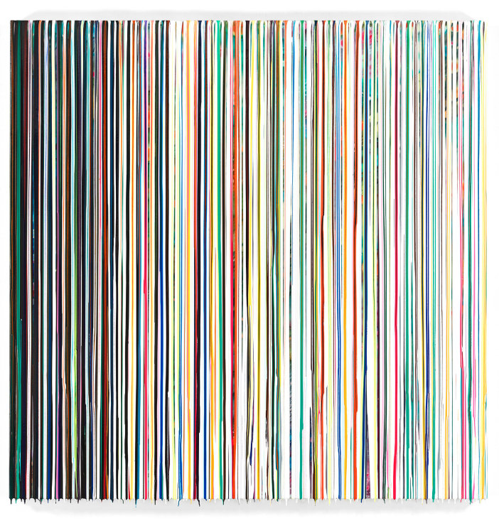 Markus Linnenbrink, HELPMEFINDMYPROPERPLACE, 2013, Epoxy resin and pigments on wood, 72 x 72 inches, 182.9 x 182.9 cm, A/Y#21344