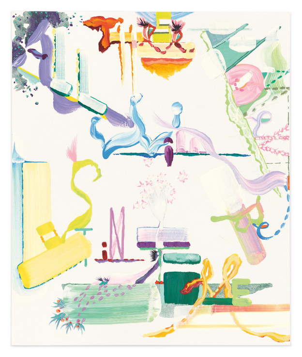 Drawing (all these moments will be lost in time), 2022, Gouache and watercolor on paper, 11 3/4 x 9 7/8 inches, 30 x 25 cm, MMG#34620
