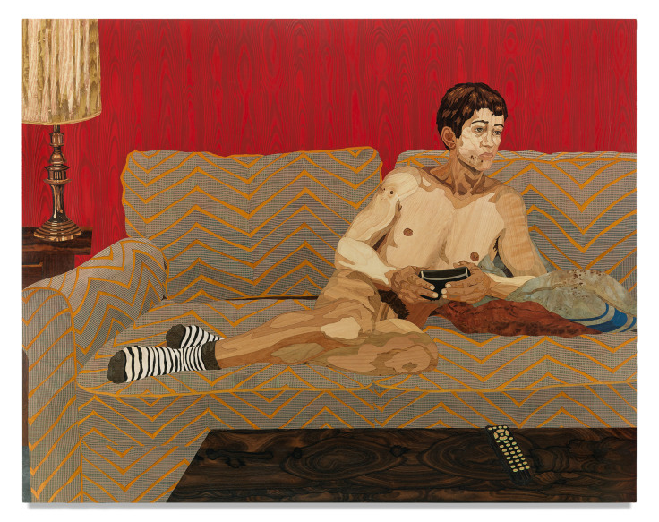 Alison Elizabeth Taylor, Sketch for a Still Life, 2020, Marquetry hybrid, 50 x 63 inches, 127 x 160 cm, MMG#32670