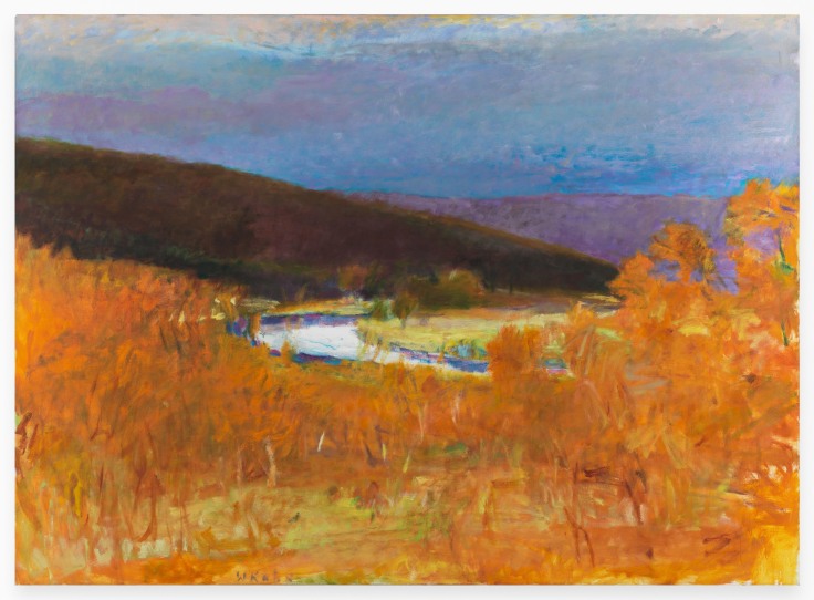 The Lamoille River at Ten Bends, 1990, Oil on canvas, 52 x 72 inches, 132.1 x 182.9 cm, MMG#31030