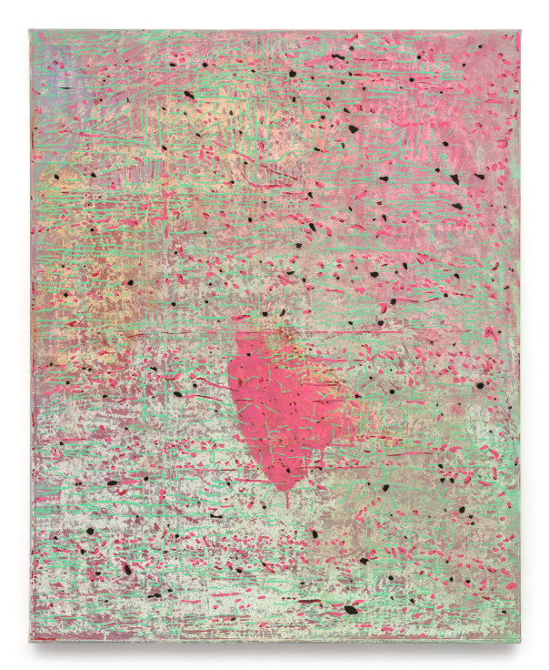 initiation site, the you that is me, the mine at rains, utah, 2020 - 2025, Acrylic, oil, house paint, and spray paint on canvas, 60 x 48 inches, 152.4 x 121.9 cm, MMG#37902