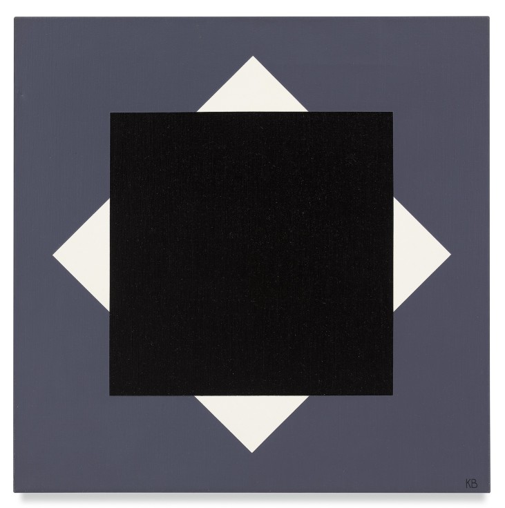 Karl Benjamin, #46, 1965,&nbsp;Oil on canvas,&nbsp;25 x 25 inches,&nbsp;63.5 x 63.5 cm,&nbsp;MMG#31491