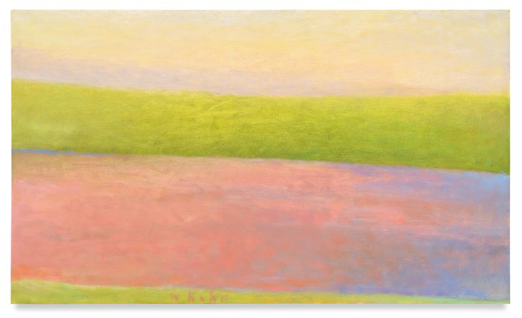 Pond&#039;s Edge, 1994, Oil on canvas, 20 x 34 inches, 50.8 x 86.4 cm, MMG#34720