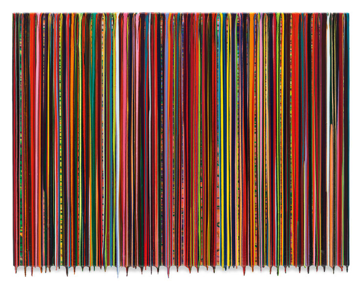 FALLUPINNOCENCE, 2020, Epoxy resin and pigments on wood, 36 x 48 inches, 91.4 x 121.9 cm, MMG#32905