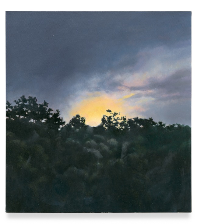 Light Held by Trees, 2022, Oil on linen, 27 x 25 inches, 68.6 x 63.5 cm, MMG#35812