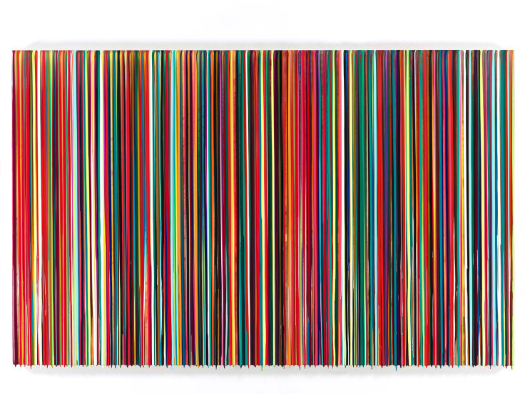 Markus Linnenbrink, ANOTHERLOVERHOLEINYAHEAD, 2014, Epoxy resin and pigments on wood, 60 x 96 inhces, 152.4 x 243.8 cm, A/Y#21856