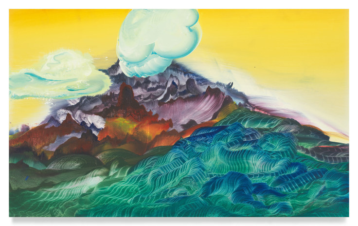 Cloud on Fire, 2021, Oil on linen, 15 x 24 inches, 38.1 x 61 cm, MMG#33807