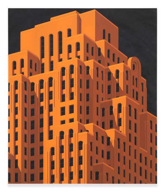 Penobscot Building Detroit, 2021, Acrylic on Dibond, 37 x 31 1/4 inches, 94 x 79.4 cm,&nbsp;MMG#33482