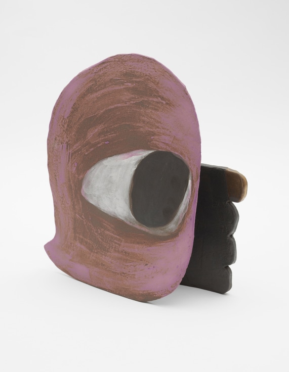 Keiko Narahashi, Big eye, 2020, Glazed stoneware, 12 1/2 x 11 1/2 x 4 inches, 31.8 x 29.2 x 10.2 cm,&nbsp;MMG#35908